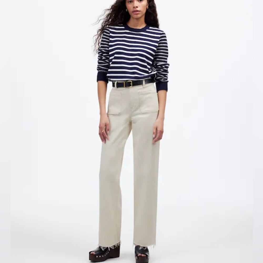 Madewell NWT The Emmett Wide-Leg Jean Vintage Canvas Patch Pocket Size  W 32